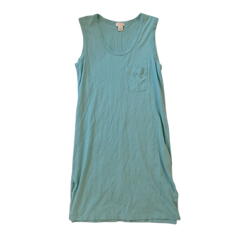 J. Crew Lightweight Cover Up Shirt Dress Sea Blue